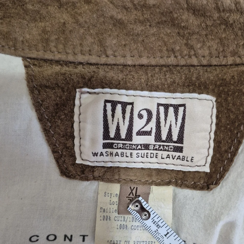 Brown Suede Button-Front  Jacket W2W - Picture 7 of 11